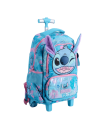 16 Inch Trolley Bag 3 Pcs Set - Stitch Blue